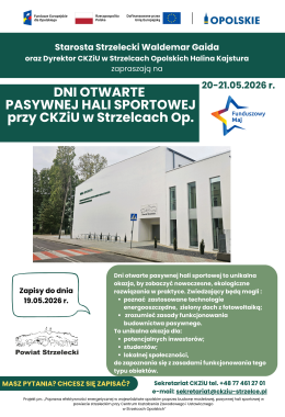 Plakat Hala Funduszowy Maj